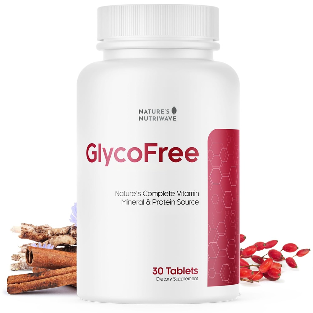 GLYCOFREE täiendus, looduslik taimepõhine segu berberiiniga, Mõru melon, kaneel, inuliin | Mitte-GMO, valmistatud USAs - 30 tabletti, 1 kuu pakkumine