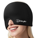 Migreen Relief Cap, Kõik ümber Gel kaetud korduvkasutatavad Peavalu Relief Kapsel, Must Migreen Cap Peavalu Relief, Puffy Eyes