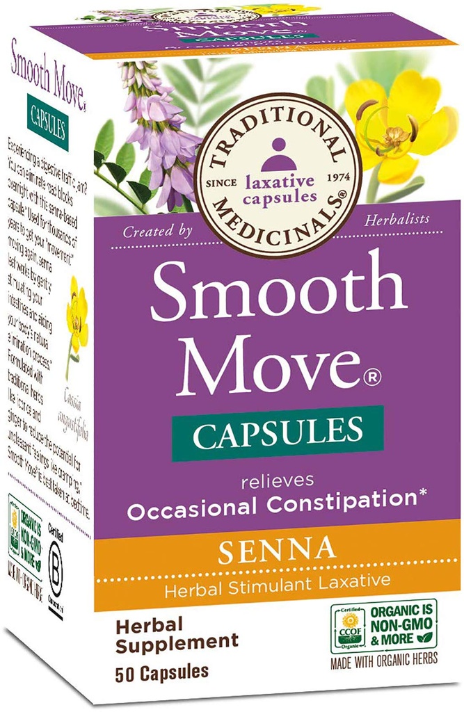 Traditsiooniline ravim - Smooth Move Senna, 50 kapslit