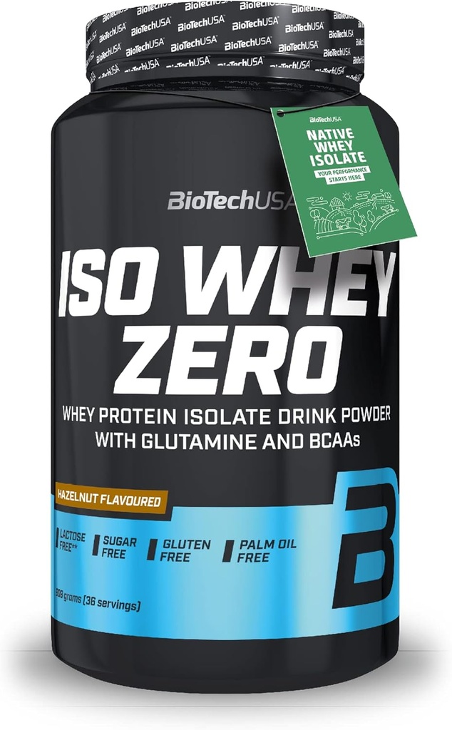 IsoWhey Zero LACTOSE Sarapuupähkli 908G BiotechUSA