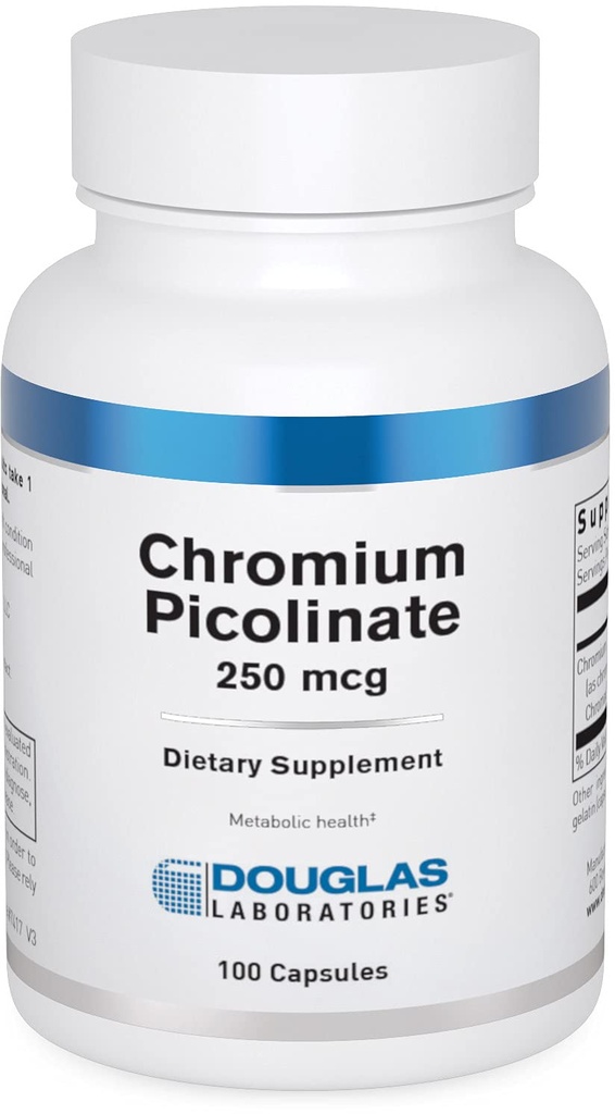 Douglas Laboratories Kroom Pikolinaat (250 mcg) | Toetab Tervislikku Metabolismi | 100 kapslit