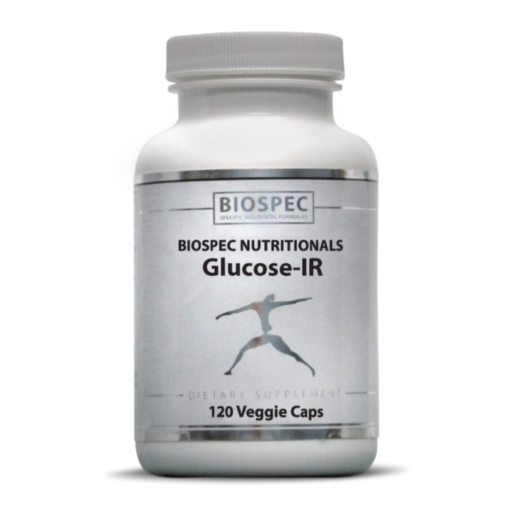Biospec Nutritionals Glükoos-IR - kaneeliekstrakt, kroom, berberiin ja biotiin (120 kapslit)