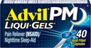 Advil PM valu leevendaja ja öine uneabi, valuvaigistav ravim ibuprofeeniga valu leevendamiseks ja difenhüdramiintsitraat uneabi jaoks - 40 kaetud kapslit