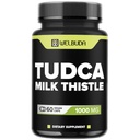 WELBUDA 1000mg Tudca täiendus piimaohaka ekstraktiga - 60 vegankapslit - immuunsüsteemi, seedimise tervise, keha puhastamise ja aju tervise toetamine