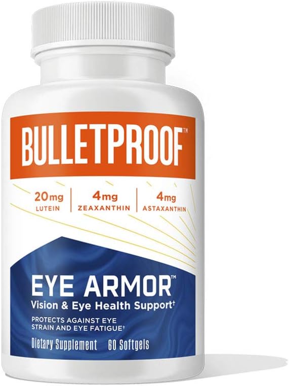 Bulletproof Eye Armor Supplement Softgels, 60 Count, täiendus silmade tervisele ja sinise valguse kaitsele