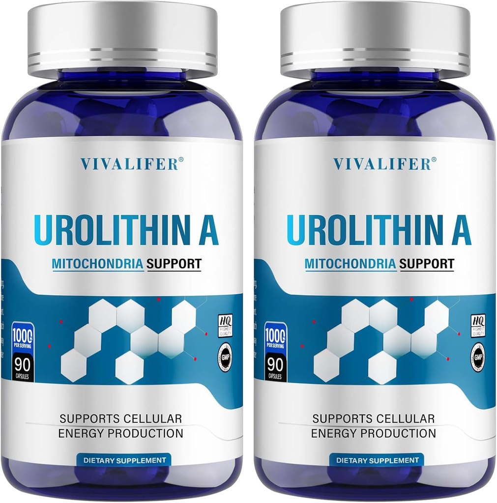 Urolitiin A Täiendus 1000 mg, 180 Softgels Võimas antioksüdantide kaitse, edendades tervislikku vananemist ja mitokondriaalse tervise ja rakkude parandamise toetust meestele ja naistele
