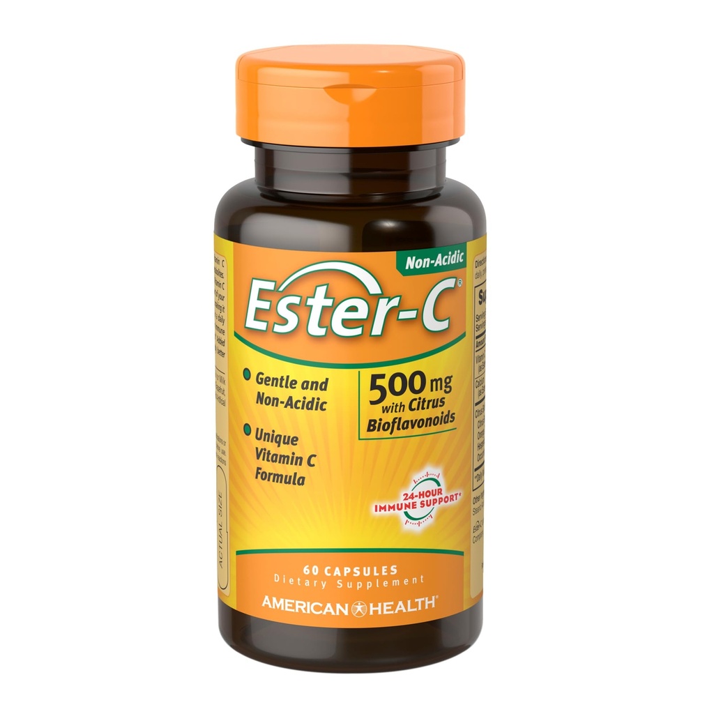 Ester-C 500 mg koos Citrus Bioflavonoids American Health Products 60 VCaps