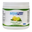 KALA TERVIS MSMPure Sidrunlubja maitsestatud jämedad MSM pulbrihelbed - orgaaniline väävel liigeste paindlikkuseks, naha välimuseks ja juuste ja küünte toetamiseks - 8,8 oz, USA Made, destilleeritud kristallid