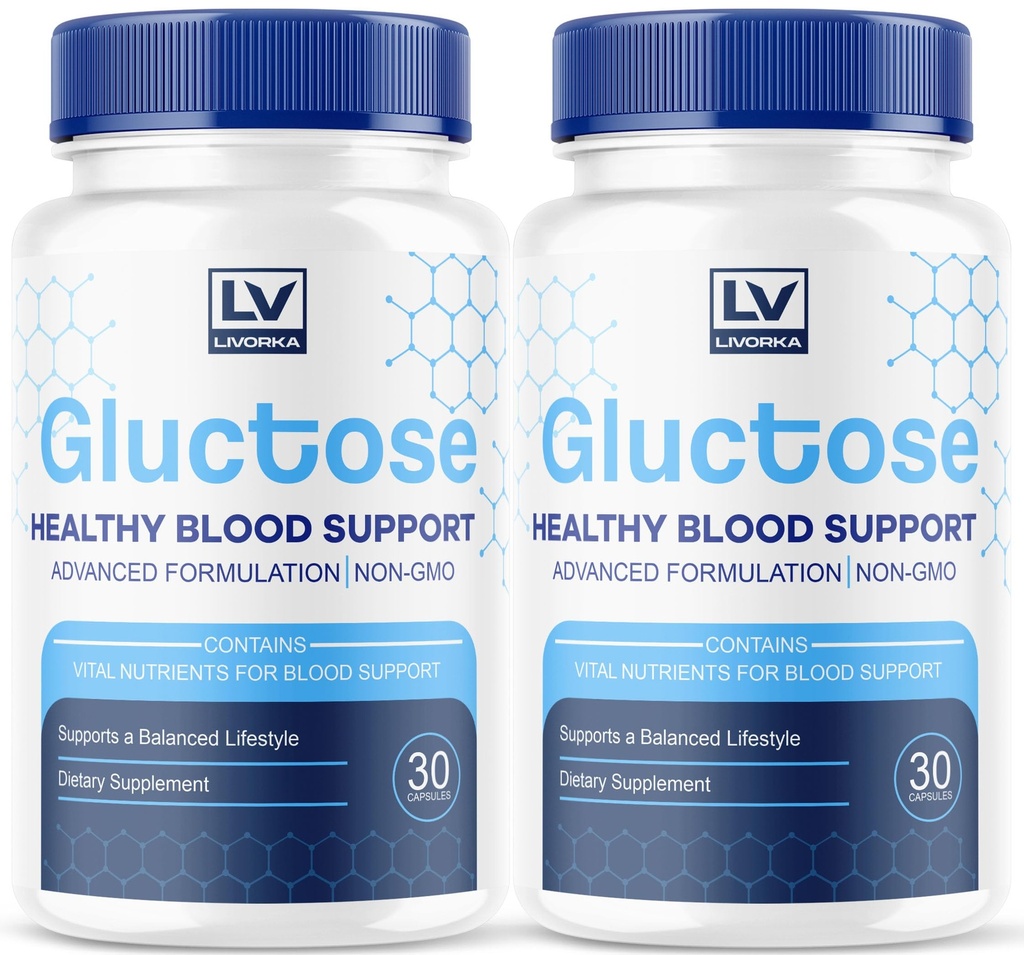 (2 Pack) Gluktoos Advanced Blood Support, Gluctose, Gluctose - Advanced Blood Support Supplement, Gluctose Supplement Support Capsules - Kõik looduslikud valemid, 60 kapslit 2 kuud