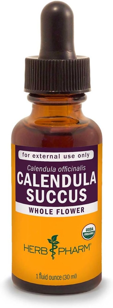 Herb Pharm sertifitseeritud orgaaniline kalender Succus Liquid Topical Extract for Minor Valu Support - 1 Ounce