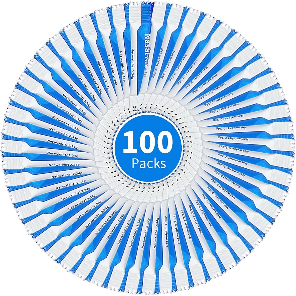 Neti poti soolapakendid, individuaalselt 100 soolalahuse pakendit, ninapesu täitekomplekt | Sinus Loputuspaketid Neti Pots | Nina niisutussüsteem | Nina loputamine | Sinus Relief | Ninapesu