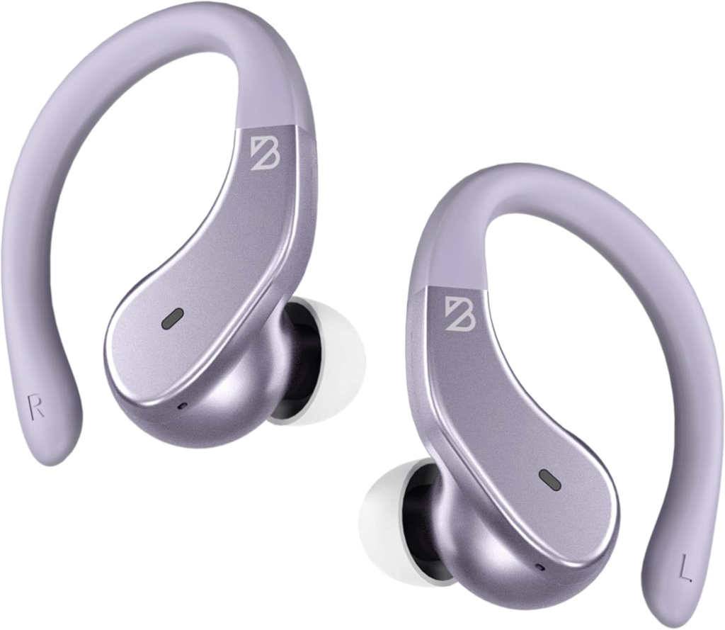 Back Bay Audio - Jooksja traadita kõrvaklapid Bluetoothi kõrvaklapid spordi jaoks, konks üle kõrvapungade, Deep Bass, mähkige kõrvakonksude ümber kõrvakonksudega jooksmiseks, treeningu juhtmeta kõrvaklapid jõusaali jaoks