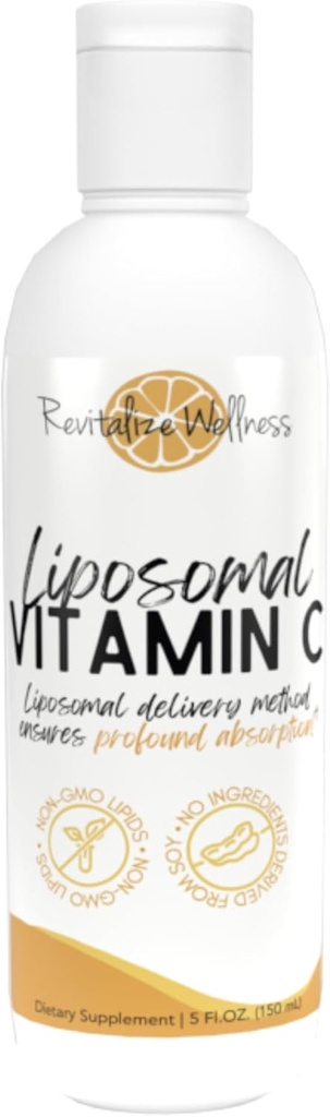 Liposomaalne C-vitamiin | 1000 mg C-vitamiini | sügav imendumine, puhas, maisivaba ja GMO-vaba | 30 serveerimist