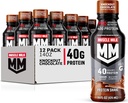 Muscle Milk Pro Advanced Nutrition Pro Pro Pro Pro Pro Protein Shake, Knockout Chocolate, 14 Fl Oz Pudel, 12 Pack, 40g Valk, 1g Suhkur, 16 Vitamiinid ja Mineraalid, 6g Fiber, Treeningu taastamine, Pakendamine Võib erineda
