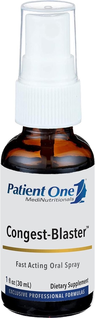 Patsient Üks kongest-purustaja | Suukaudne pihustuslisa kiire toimega siinus ja nina tugi * | koos Echinacea, küüslauk, Elderberry ja rohkem | 1 fl oz