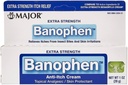 MAJOR Extra Strength Banophen - Anti-Itch Cream - Topical Analgesic Skin Protectant - aitab leevendada sügelust putukahammustused ja nahaärritused - 1 Oz. (1 Pack)