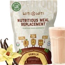 WitiWiti Vegan Meal asendamine, Vanilla - Taimne Valgu Pulber 23g - Superfood, Rohelised, Prebiootikumid, Vitamiinid ja Mineraalid - Piima & Gluteenivaba - Kõik ühes raputada naistele ja meestele, 15 Svgs