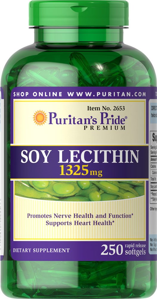 Puritan's Pride Soy Lecithin 1325 mg , Heart Support , 250 Count , Naturulse Ad 410