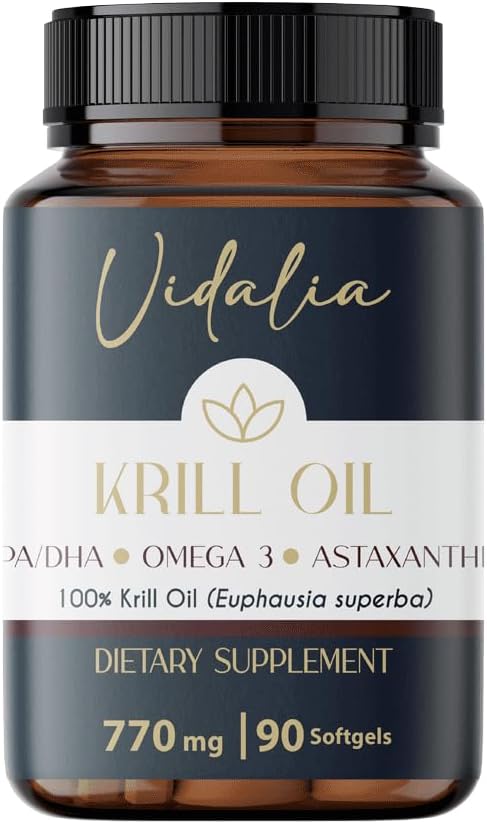 Vidalia pakub Antarktika krillõlist saadud Omega-3 tugevat allikat, kõrget fosfolipiidide, koliini ja ASTAXANTHINi sisaldust, pakkudes paremat biosaadavust. Vabad raskemetallid.