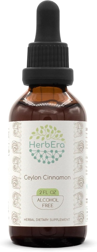 Ceyloni kaneel B60 Alkoholivaba taimeekstrakti tinktuur, kontsentreeritud vedelik tilgad looduslik kaneel (Cinnamomum Verum) (2 fl oz)