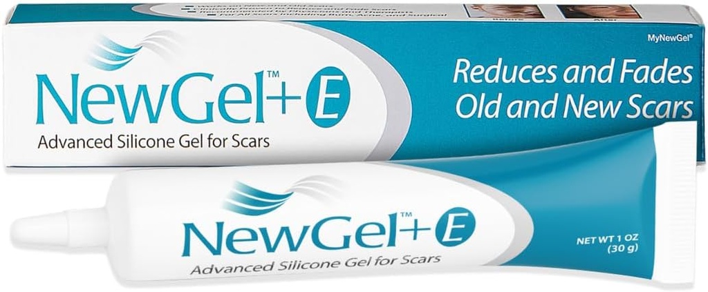 NewGel Plus Scar Gel MyNewGel täiustatud professionaalne silikooniravi vanade ja uute armide jaoks w E-vitamiin, kõrge intensiivsus kirurgia, Keloidid, põletused ja näo pleki armid (30 grammi) - 1 oz