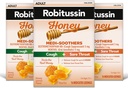 Robitussin Medi-Soothers Honey Sidrun Throat Lozenges, Long-Lasting Cough + Sore Throat Pain Relief - 48 Count (3 x 16ct Packs)