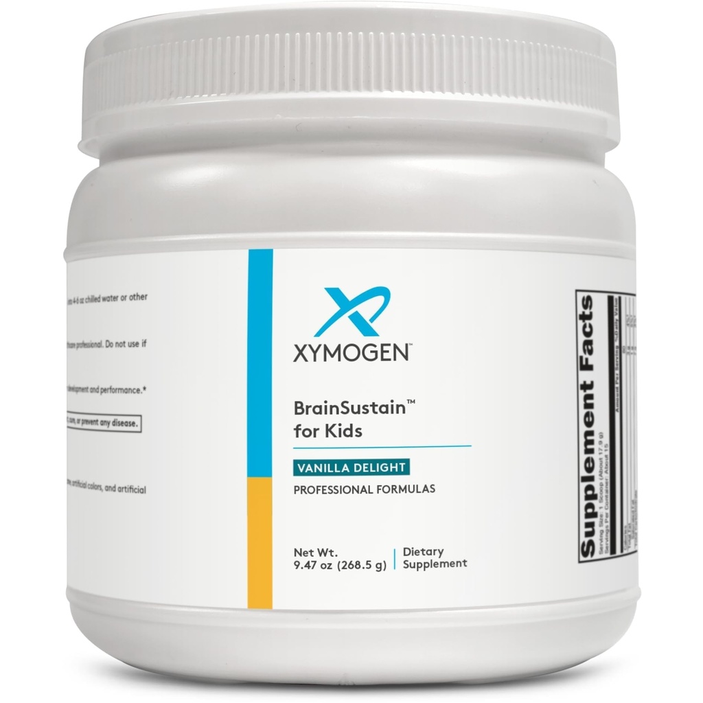 XYMOGEN Ajupuhtus lastele - N-atsetüül-L-tsüsteiin, alfa-lipohape ja DHA lastele keskendumise tugi - aju täiendused mälule ja fookusele - mitte-GMO, gluteen, soja + piimavaba (9,47 oz)