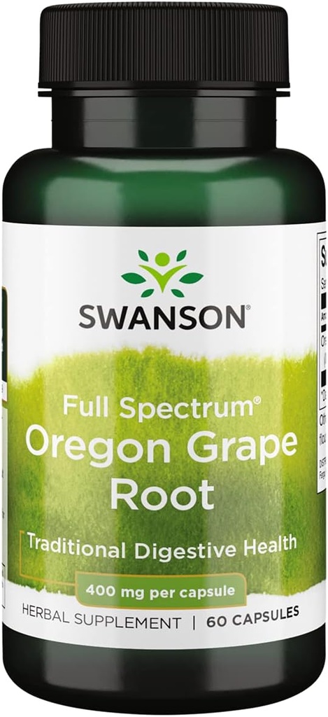 Swanson Full Spectrum Oregon- Grape Juur 400 Milligrams 60 kapslit