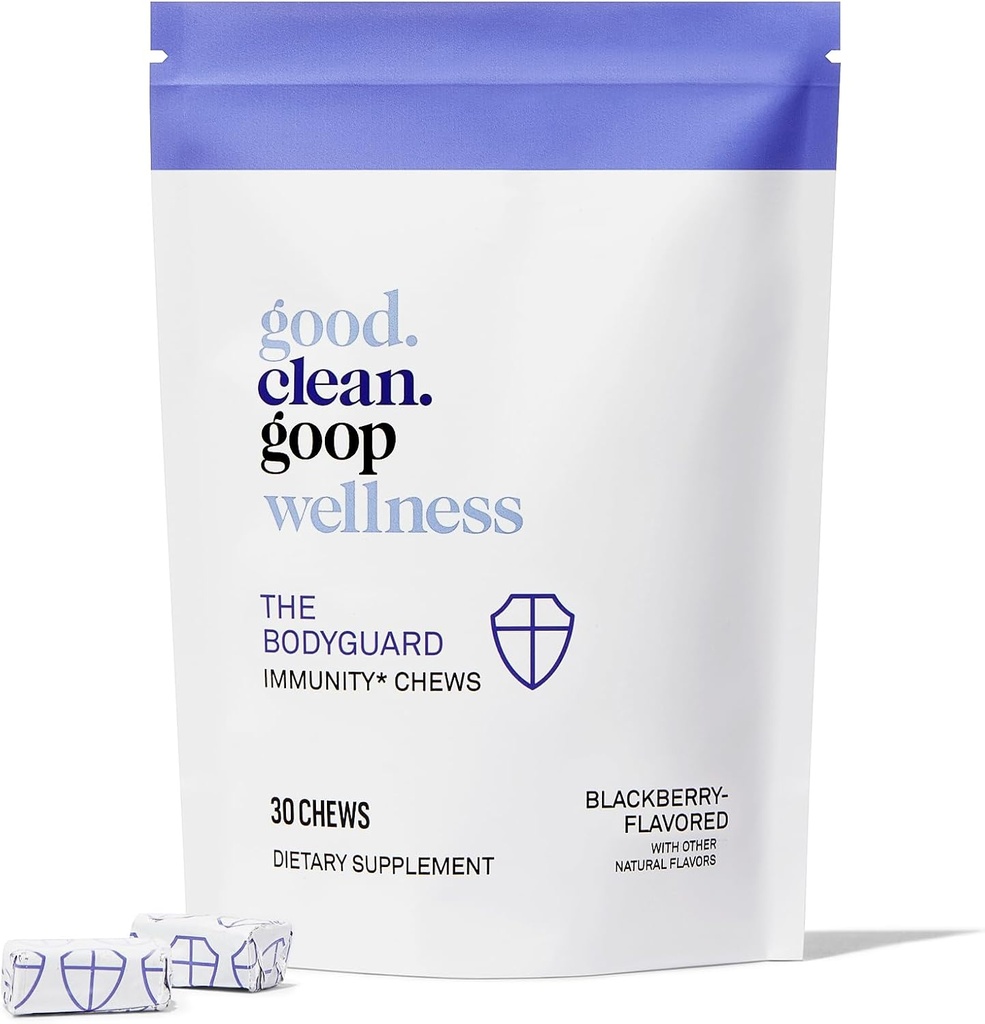 Good.clean.goop Wellness The Bodyguard Immunity Chews | Dietary Supplement for Immune Support | Elderberry Extract & Vitamiin D | Marjamaitseline | Immune System Booster | Pack of 30 Chews | Non-GMO