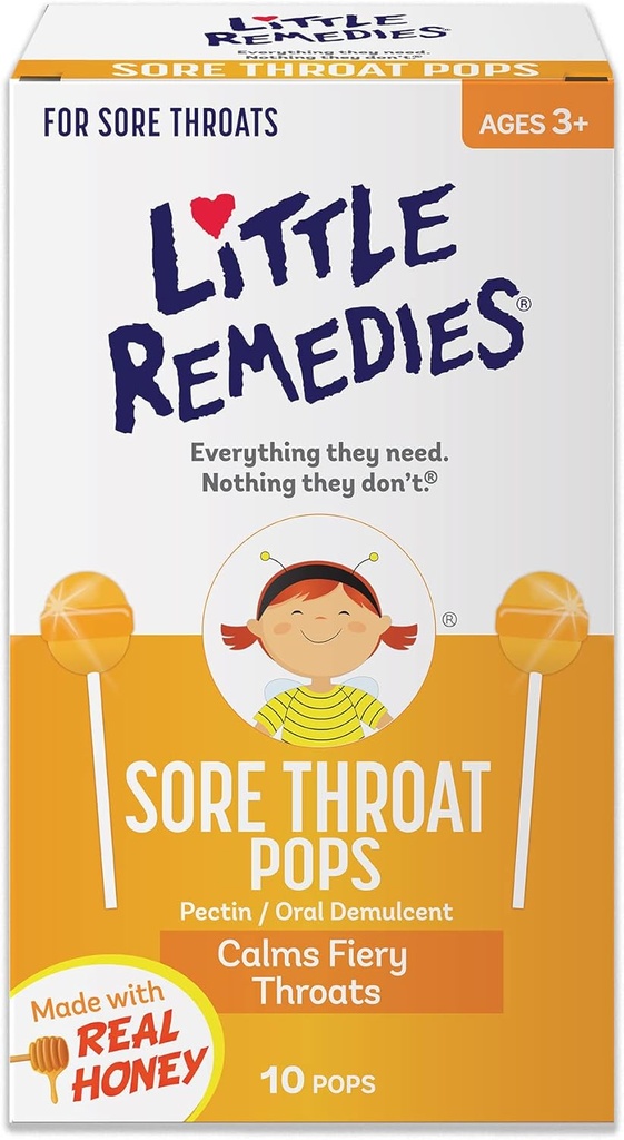Väikesed õiguskaitsevahendid Hare Throat Pops, Made With Real Honey, 10 Count (Pack of 1)