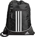 Adidas Alliance Sackpack - Drawstring Backpack Väike kott meestele ja naistele, must, üks suurus