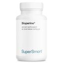 SuperSmart Bioperine 30mg päevas (95% Piperine) - Black Pepper Extract Supplement - Absorption Enhancer - Seedeensüümide toetamine | Mitte-GMO & Gluteenivaba - 90 taimekapslit