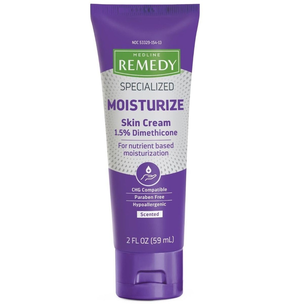 Medline Remedy Spetsiaalne nahakreem (2 oz Tube), lõhnastatud, 1,5% dimetikoon, toitev niisutaja kuivale nahale, sulfaadivaba, parabeenivaba, hüpoallergeenne kehakreem, igapäevane koht kuivale nahale