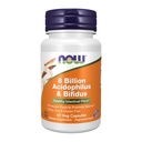 NOW Foods Supplements, 8 miljardit Acidophilus & Bifidus, piimatooted, soja ja gluteenivaba, tüvi kontrollitud, 60 Veg kapslit