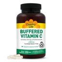 Riik Elupuhverdatud C-vitamiin 1000mg bioflavonoidide, kaltsiumi, magneesiumi, kaaliumi - immuunsüsteemi tugi, vegankapslid, gluteenivaba, õrn kõhul - 250 tabletti
