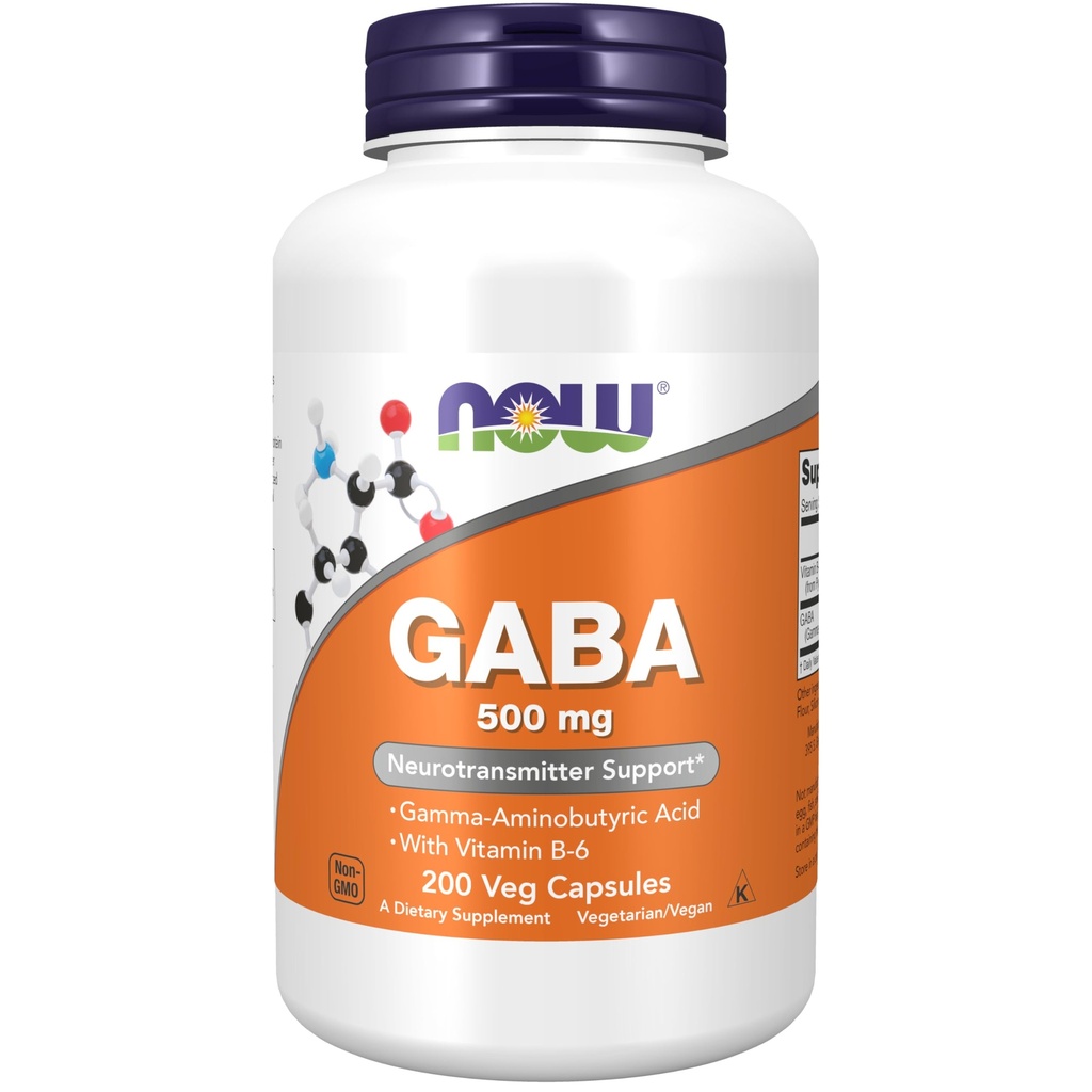 NOW GABA 500 mg 200 Veg kapslid
