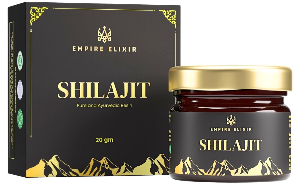 Shilajit vaik Pure Himalayan 20 g Jar - poolt Empire Elixir kõrge potentsi kullaklassi meestele ja naistele | Natural Mineral Supplement | Energy Boost & Immune Support, 75% Fulvic Acid