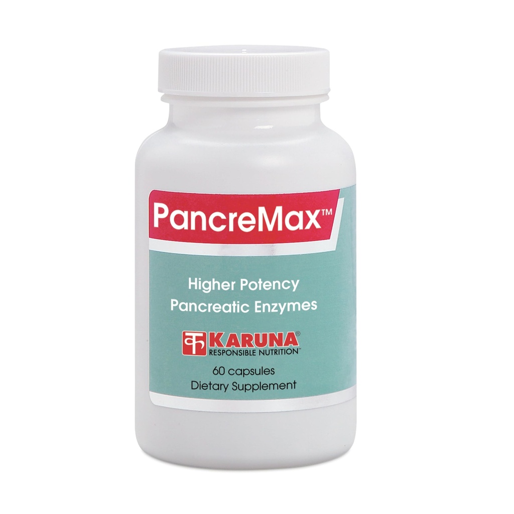 Karuna PancreMax 60 Taimekapslid | Puhas pankreatiin 500mg, Lipaas 31mg
