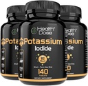 Tervis Kaalium + jodiidi (KI) tabletid - 130 mg 140 tabletti - kilpnäärme toetamiseks, raku metabolismiks ja elektrolüütide tasakaaluks - mitte-GMO, gluteenivaba, GMP sertifitseeritud pakend 3