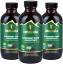 Elderberry siirup aitab tugevdada immuunsüsteemi. Elderberry Kontsentratsioon Elderflower, Thyme ja Peppermint. Ei ole lisatud suhkrut. Maitsev. 24 päeva / pudel. (3-pakk)