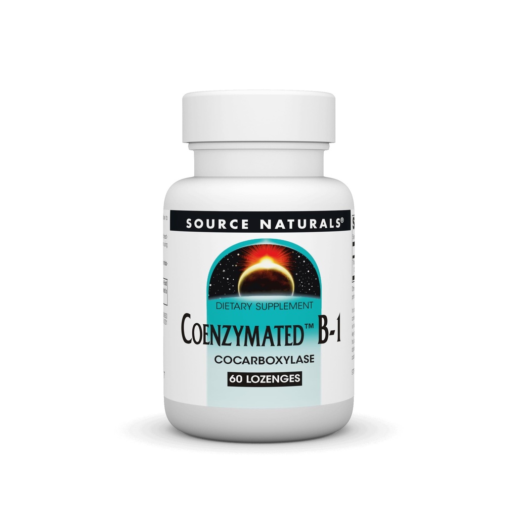 Allikas Naturals Coenzymated B-1 25mg Fast Acting Tiamiin Kokarboksülaas Quick-Dissolve - 60 Lozenges