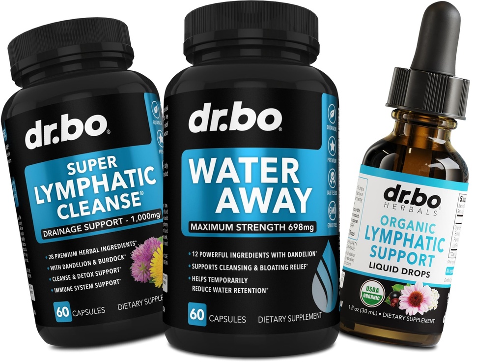 Vesipillid Diureetikumid Ja Lümfaatilise Drainage Supplements - Natural Away Pills Water Retention & Organic Lymphatic Support Vedeliktilgad Puhasta - Vedelik & Lymph System Support Supplement Detox