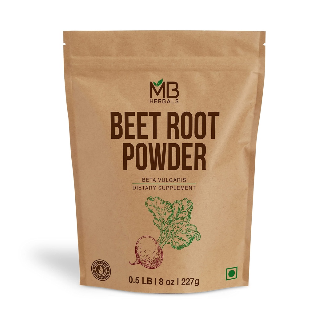 MB Taimed Peetroot Powder 8 oz (1/2 lb) | Mitte-GMO, Gluteenivaba, Fine Beet Root Powder Smoothies, Shakes & Küpsetamine | Vegan-sõbralik