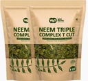 Neem Triple Complex T Cut (Not Powder), Hea Valmistada Värske Lehttee 8 Ounces, Lehed, Koor, Lill Suhtes (80:10:10) (Pakk 2)