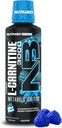NutraBio - L-karnitiin Vedelad kaadrid - 3000mg, (Blue Razz) - 10mg vitamiini B-5 - nullsüsivesikuid ja suhkruid - energia tootmine - lihaste taastamine