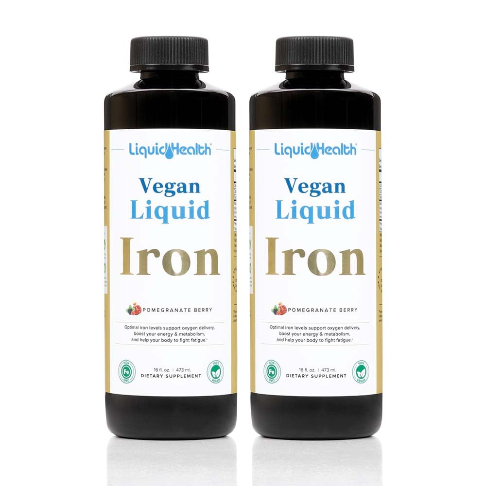 Vegan Vegan Vequid Raualisandi SunActive & Ferrochel Fe - Natural Energy, immuunsüsteemi ja ainevahetuse tugi, suurendada vaimset selgust, sünnieelne / postnataalne - USA Made, Non-GMO (2 Pack)