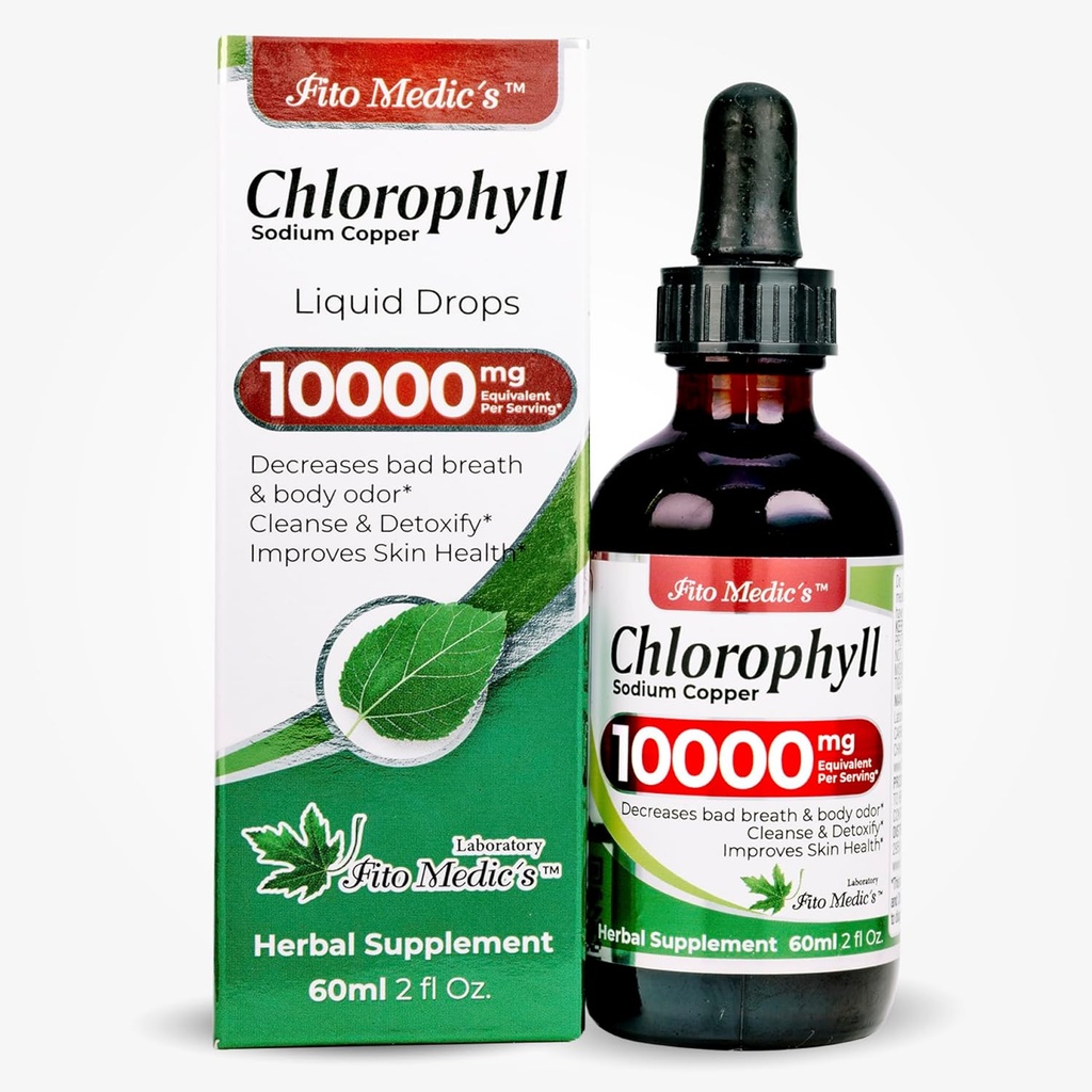FITO MEDIC'S Lab | Klorofüll Vedeliktilgad | Klorofüll serveerimisel 50 mg | 200: 1 suhte ekstrakt