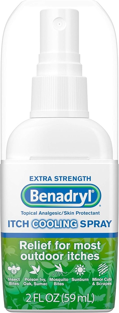 BENADRYL Extra Strength Itch Cooling Spray, 2 Fl. Oz (pakk 10)