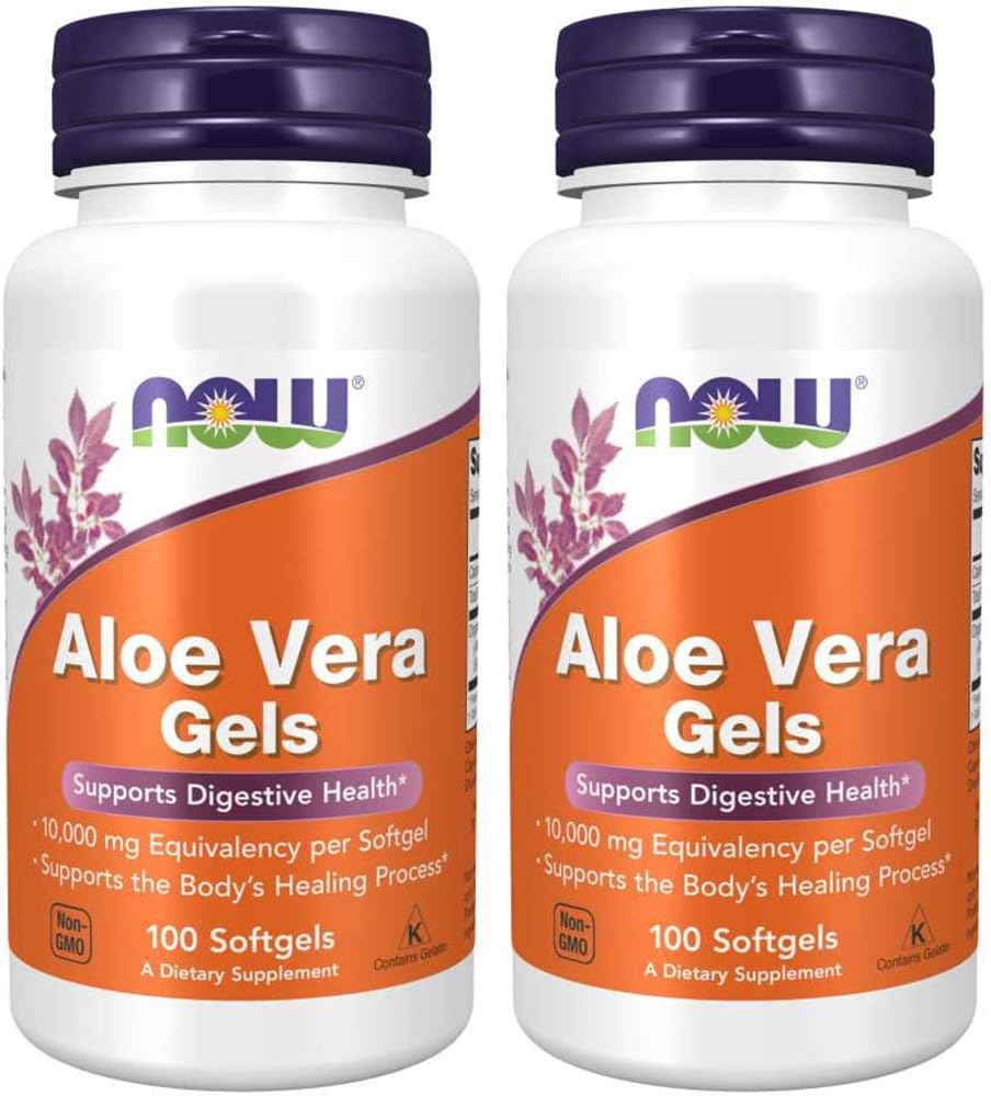 Nüüd Foods Aloe Vera, 100 pehmegeeli 2 pakki