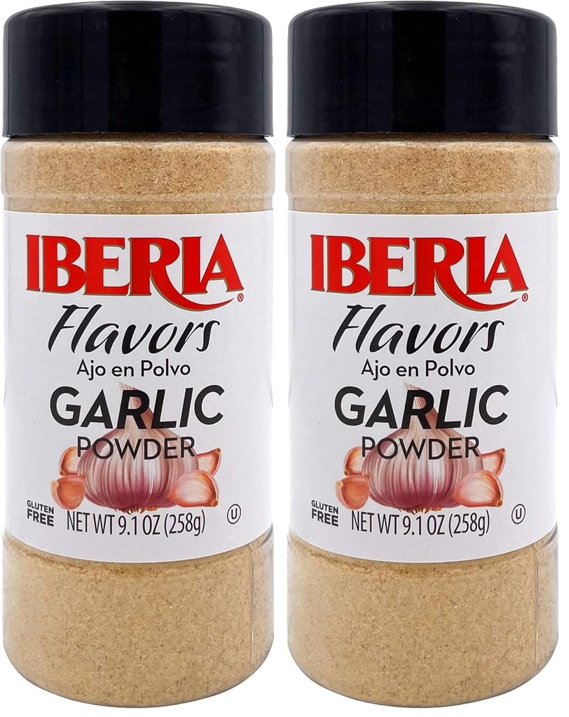 Iberia Garlic Powder, 9.1 Oz (Pack of 2)